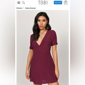 Skater dress - Kristi Wine Dress